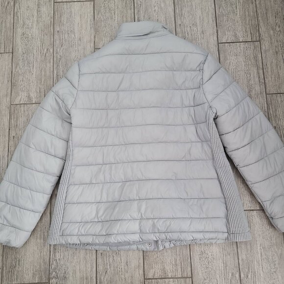 Time and Tru Soft Silver Puffer Jacket Women’s XL (16–18) - Picture 11 of 13